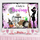 A Baby Ist Brauen Licht Lila Halloween Thema Hintergrund